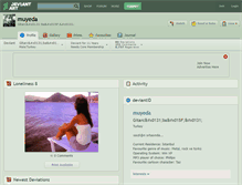 Tablet Screenshot of muyeda.deviantart.com
