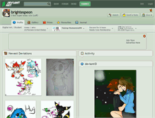 Tablet Screenshot of brightespeon.deviantart.com