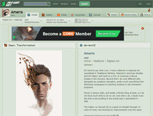 Tablet Screenshot of amarra.deviantart.com