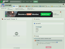 Tablet Screenshot of lineangel.deviantart.com