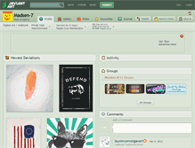 Tablet Screenshot of madsen-7.deviantart.com