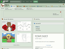 Tablet Screenshot of f0x12.deviantart.com