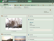 Tablet Screenshot of elle-art.deviantart.com