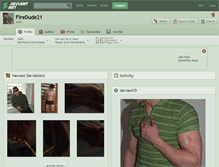 Tablet Screenshot of firedude21.deviantart.com