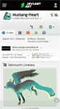Mobile Screenshot of mustang-heart.deviantart.com
