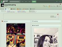Tablet Screenshot of keeponbreathing.deviantart.com