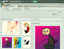 Tablet Screenshot of curkie13.deviantart.com