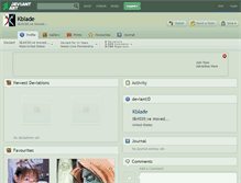 Tablet Screenshot of kblade.deviantart.com