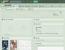 Tablet Screenshot of melodyw.deviantart.com