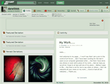 Tablet Screenshot of daneil666.deviantart.com