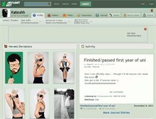 Tablet Screenshot of kateuhh.deviantart.com