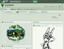 Tablet Screenshot of greenskullplz.deviantart.com