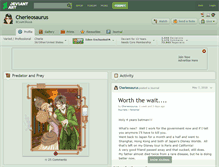 Tablet Screenshot of cherieosaurus.deviantart.com