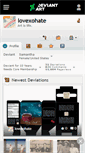 Mobile Screenshot of lovexohate.deviantart.com