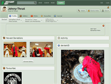 Tablet Screenshot of johnny-thrust.deviantart.com