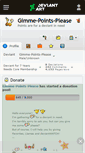 Mobile Screenshot of gimme-points-please.deviantart.com