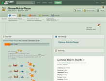 Tablet Screenshot of gimme-points-please.deviantart.com