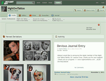 Tablet Screenshot of nightowltattoo.deviantart.com