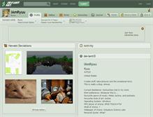 Tablet Screenshot of iamryuu.deviantart.com