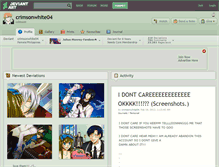Tablet Screenshot of crimsonwhite04.deviantart.com