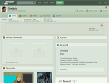 Tablet Screenshot of chellplz.deviantart.com