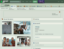 Tablet Screenshot of mineps.deviantart.com