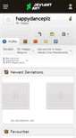 Mobile Screenshot of happydanceplz.deviantart.com