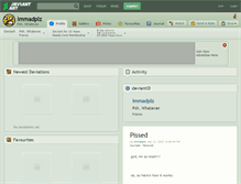 Tablet Screenshot of immadplz.deviantart.com