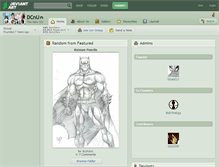 Tablet Screenshot of dcnu.deviantart.com