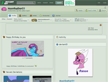 Tablet Screenshot of moonfeather01.deviantart.com