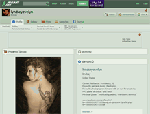 Tablet Screenshot of lyndseyevelyn.deviantart.com
