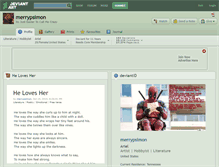 Tablet Screenshot of merrypsimon.deviantart.com