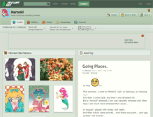 Tablet Screenshot of marooki.deviantart.com