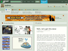 Tablet Screenshot of andrexx.deviantart.com