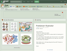 Tablet Screenshot of eyue.deviantart.com