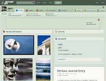 Tablet Screenshot of narx.deviantart.com