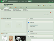 Tablet Screenshot of faceitdontfakeit.deviantart.com