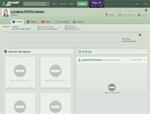 Tablet Screenshot of lyndonlovescookies.deviantart.com