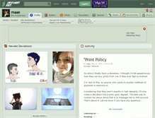 Tablet Screenshot of maae.deviantart.com