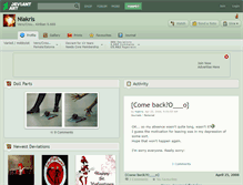 Tablet Screenshot of niakris.deviantart.com