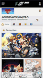 Mobile Screenshot of animegamelovers.deviantart.com