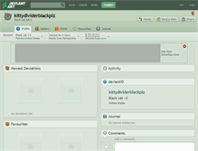Tablet Screenshot of kittydividerblackplz.deviantart.com