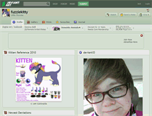 Tablet Screenshot of fuzzlekitty.deviantart.com