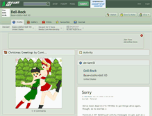 Tablet Screenshot of doll-rock.deviantart.com