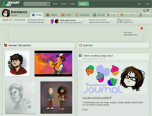 Tablet Screenshot of konstance.deviantart.com