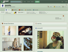Tablet Screenshot of aparatka.deviantart.com