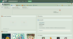 Desktop Screenshot of mary2412.deviantart.com