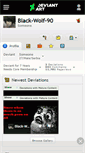 Mobile Screenshot of black-wolf-90.deviantart.com