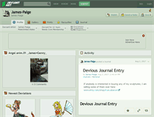 Tablet Screenshot of james-paige.deviantart.com