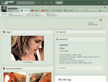 Tablet Screenshot of ladyfaire.deviantart.com
